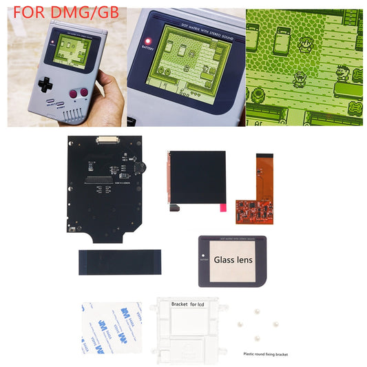 Backlight LCD Kits For Nintend GB Lcds Screen DMG GB RETRO PIXEL IPS LCD KIT For Gameboy 36 Color Brightness Adjustment
