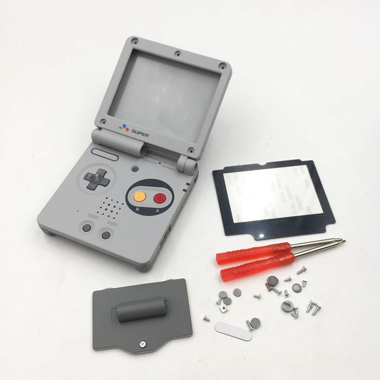 For GameBoy Advance SP Classic NES Limited Edition Replacement Housing Shell Screen Lens For GBA SP Housing Case Cover