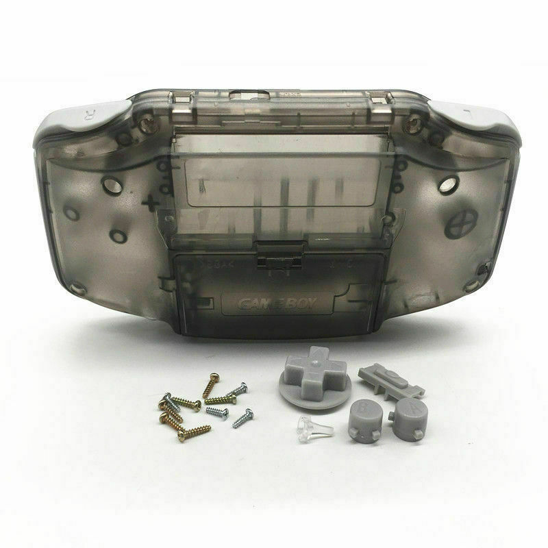 New Full Housing Shell Button Parts for Gameboy Advance GBA Repair Clear Transparent Black Replacement Repair Case