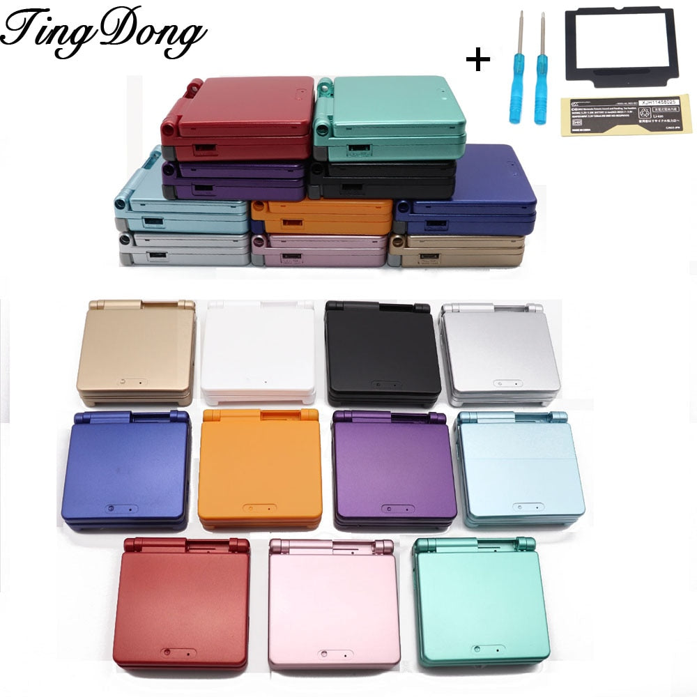 TingDong 11colors For Nintendo GBA SP For Gameboy Housing Case Cover Replacement Full Shell For Advance SP