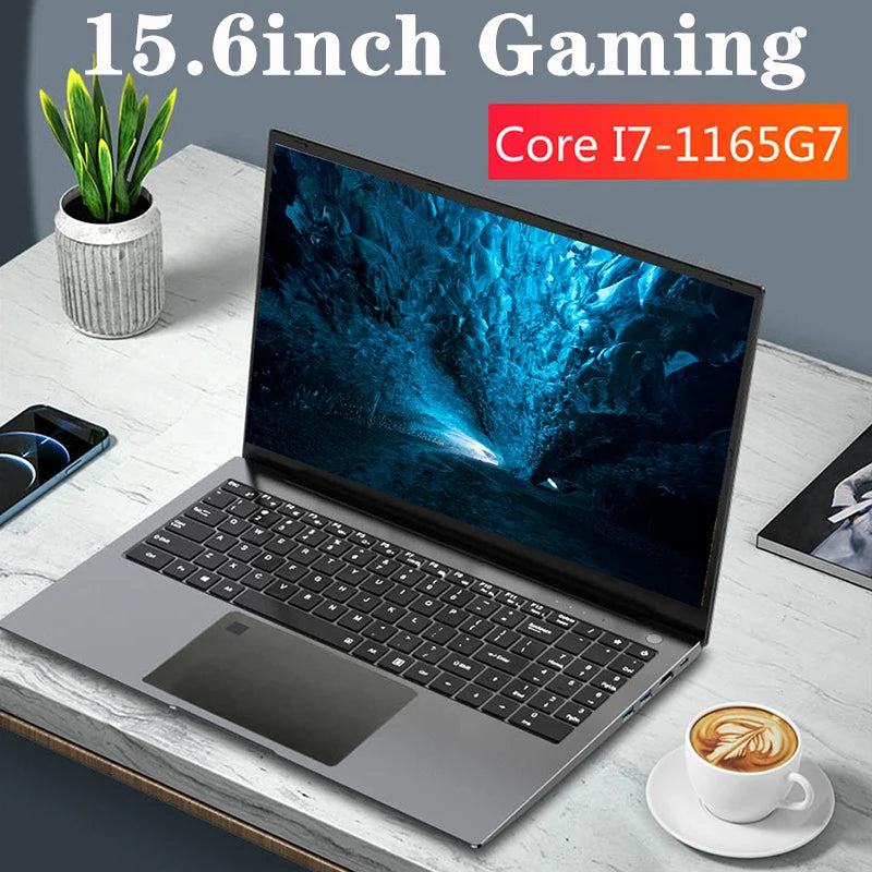 GMOLO 15.6inch Core I7 11th Gen Powerful Metal Notebook Quad Core CPU or I5 16GB/8GB DDR4 RAM Windows 10 Gaming Laptop Computer