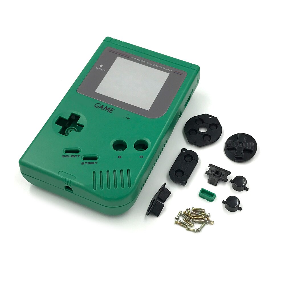 New Shell Cover Replacement for GB DMG-01 GBO Game Console Housing Shell Case for GameBoy Classic w/ buttons Kit rubber pads