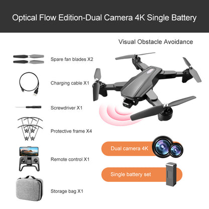 R20 Cross-Border Drone GPS HD Aerial Photography 4K Dual-Camera Optical Flow Positioning Quadcopter 6K Return To Follow