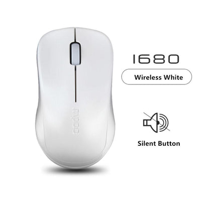 Rapoo Silent Wireless Optical Mouse Mute Button Click Mini Noiseless Game Mice 1000 DPI for Macbook PC Laptop Computer