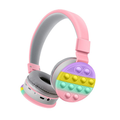 Decompression Cute AKZ-K29 Net Red Bluetooth Head-Mounted Private Model Headset Headset Stereo Folding