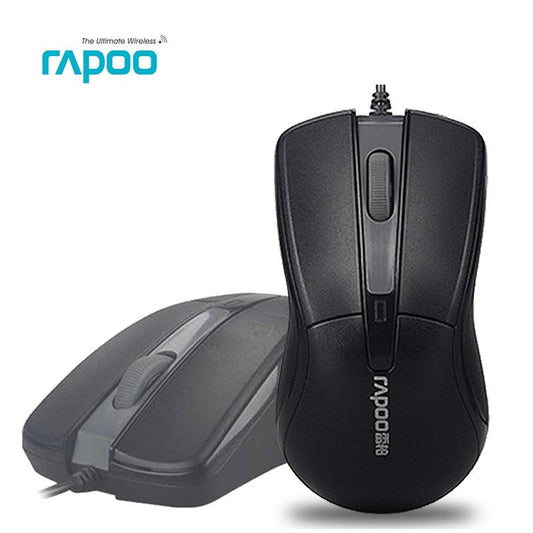 Rapoo N1162 Wired Mouse 1000DPI Gaming Mouse Optical USB Mice Computer Cable  High Quality For PC Computer