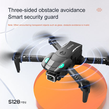 S128 Three-Sided Obstacle Avoidance Drone 4K Dual Camera HD Aerial Photography Quadcopter Mini Fixed Height Remote Control Aircraft