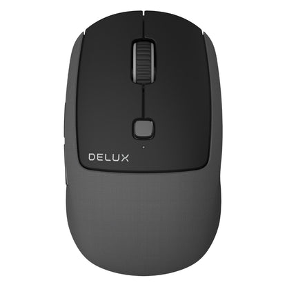 Delux M520DB Silent Wireless Mouse BT 5.0 3.0 + 2.4Ghz Multi mode mini Mice with Replaceable textile cover For Computer