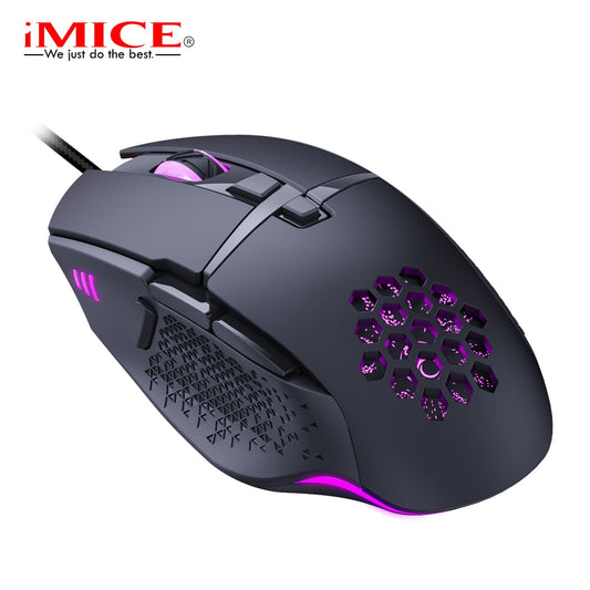 Wired LED Gaming Mouse 7200 DPI Computer Mouse Gamer USB Ergonomic Mause  With Cable For PC Laptop RGB optical Mice With Backlit