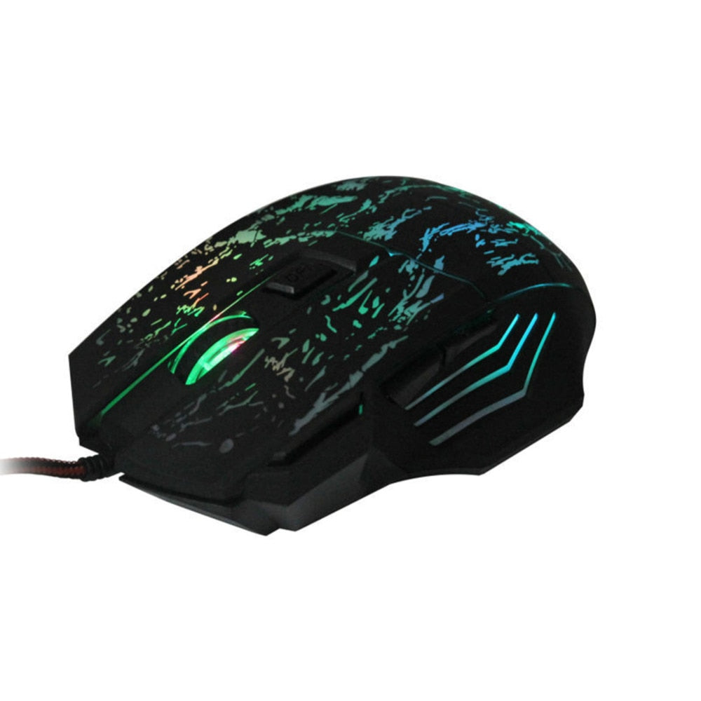 5500DPI 7 Buttons 7 Colors LED Backlight Optical USB Wired Mouse Gamer Mice Laptop PC Computer Mouse Gaming Mouse for Pro Gamer