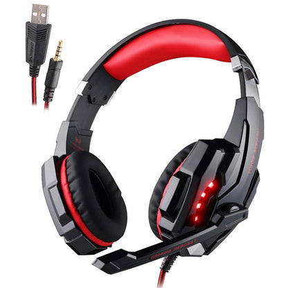 KOTION EACH  Gaming Headset game Headphones Deep Bass Stereo Earphone with LED light  Microphone mic for PC Laptop PS4 Xbox