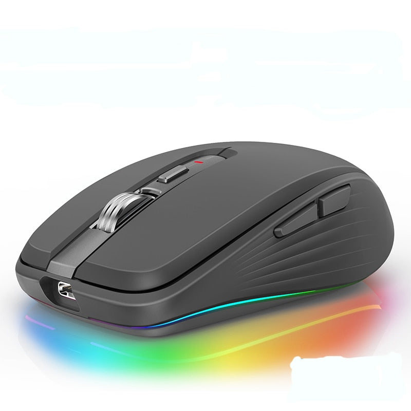 Bluetooth 5.0 Wireless Mouse Rechargeable Silent Multi Arc Touch Mice Ultra-thin Magic Mouse For Laptop Ipad Mac PC Macbook