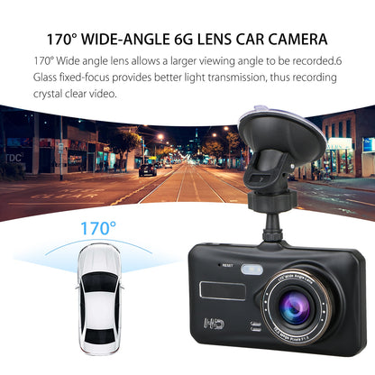 Dash Cam Front and Rear Camera CAR DVR Car Video Recorder Vehicle Black Box FULL HD 1080P Night Vision Driver Recorder