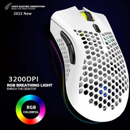 BM600 Rechargeable USB 2.4G Wireless RGB Light Honeycomb Gaming Mouse Desktop PC Computers Notebook Laptop Mice Mause Gamer Cute