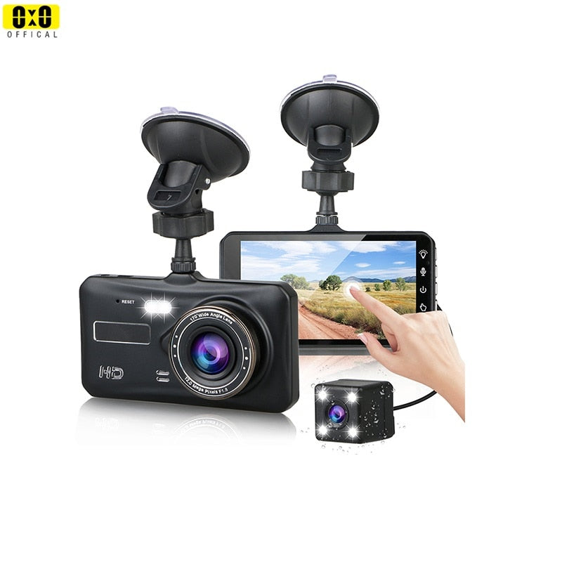 Dash Cam Front and Rear Camera CAR DVR Car Video Recorder Vehicle Black Box FULL HD 1080P Night Vision Driver Recorder