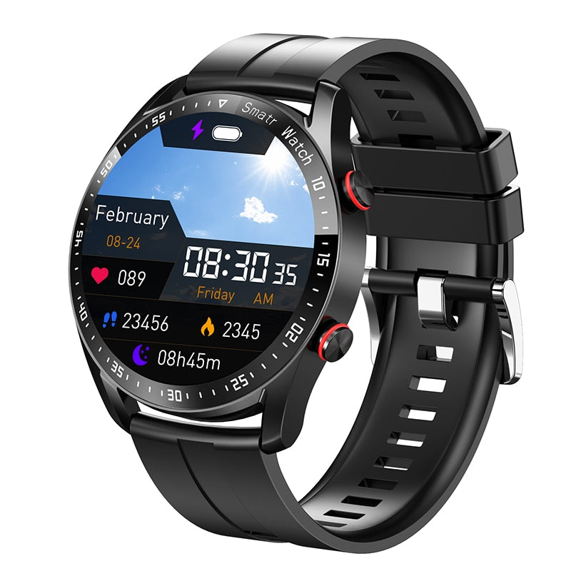 2022 New ECG+PPG AMOLED Screen Smart Watch Bluetooth Call Music player Man Watch Sports Waterproof Luxury Smartwatch For Xiaomi