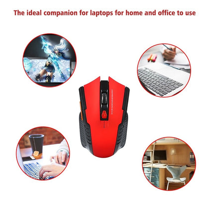 2.4GHz Wireless Optical Mouse Gamer New Game Wireless Mice with USB Receiver Mause for PC Gaming Laptops