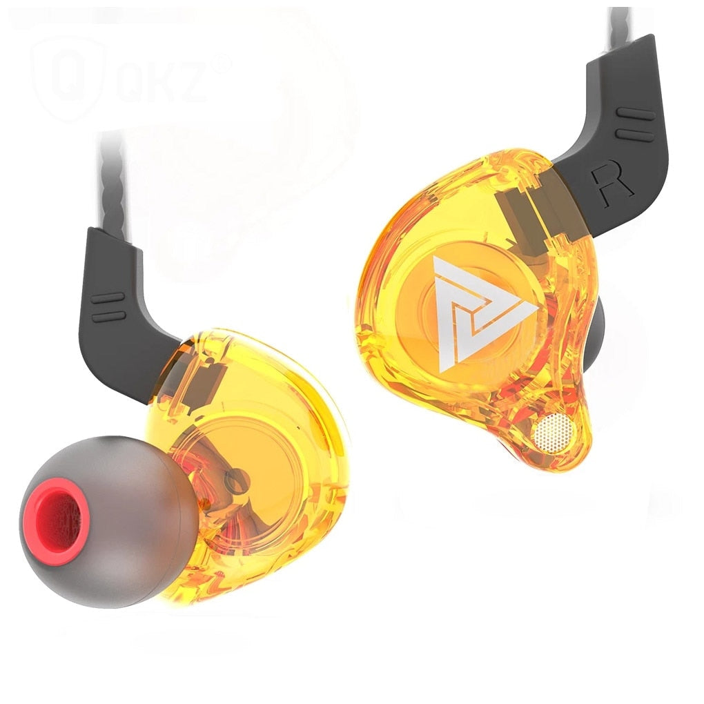 Brand New QKZ AK6 Copper Driver HiFi Sport Headphones 3.5mm In Ear Earphone For Running With Microphone Headset music Earbuds