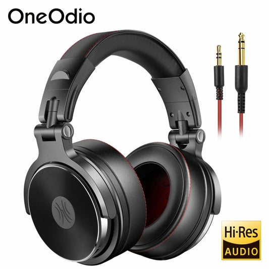 Oneodio Wired Headset Professional Studio Pro DJ Headphones With Mic Dual-Duty Cable HiFi Monitor Music Headset For Phone PC