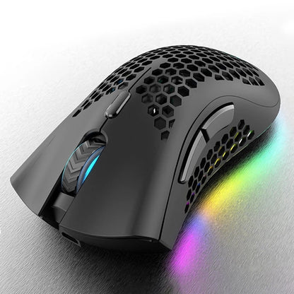 BM600 Rechargeable USB 2.4G Wireless RGB Light Honeycomb Gaming Mouse Desktop PC Computers Notebook Laptop Mice Mause Gamer Cute