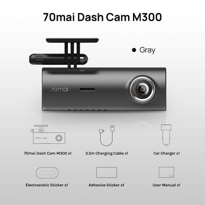 70mai Dash Cam M300 Car DVR 140° FOV 1296P Night Vision 70mai M300 Dash Camera Recorder  24H Parking Monitor WIFI &amp; App Control