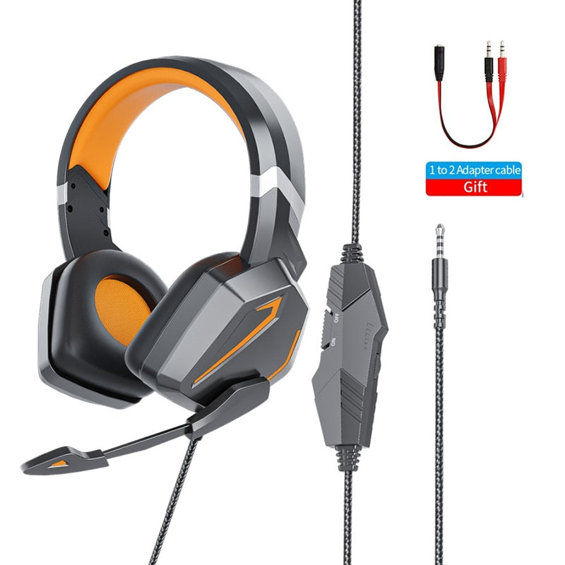 For PS4 High quality Gamer Headphone With Microphone 3.5mm Jack Noise Cancel Gaming Headset Stereo Bass casco For Phone Tablet